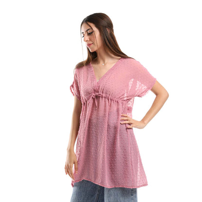 Self Stitches Short Sleeve Blouse