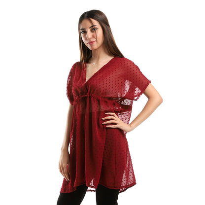 Self Stitches Short Sleeve Blouse