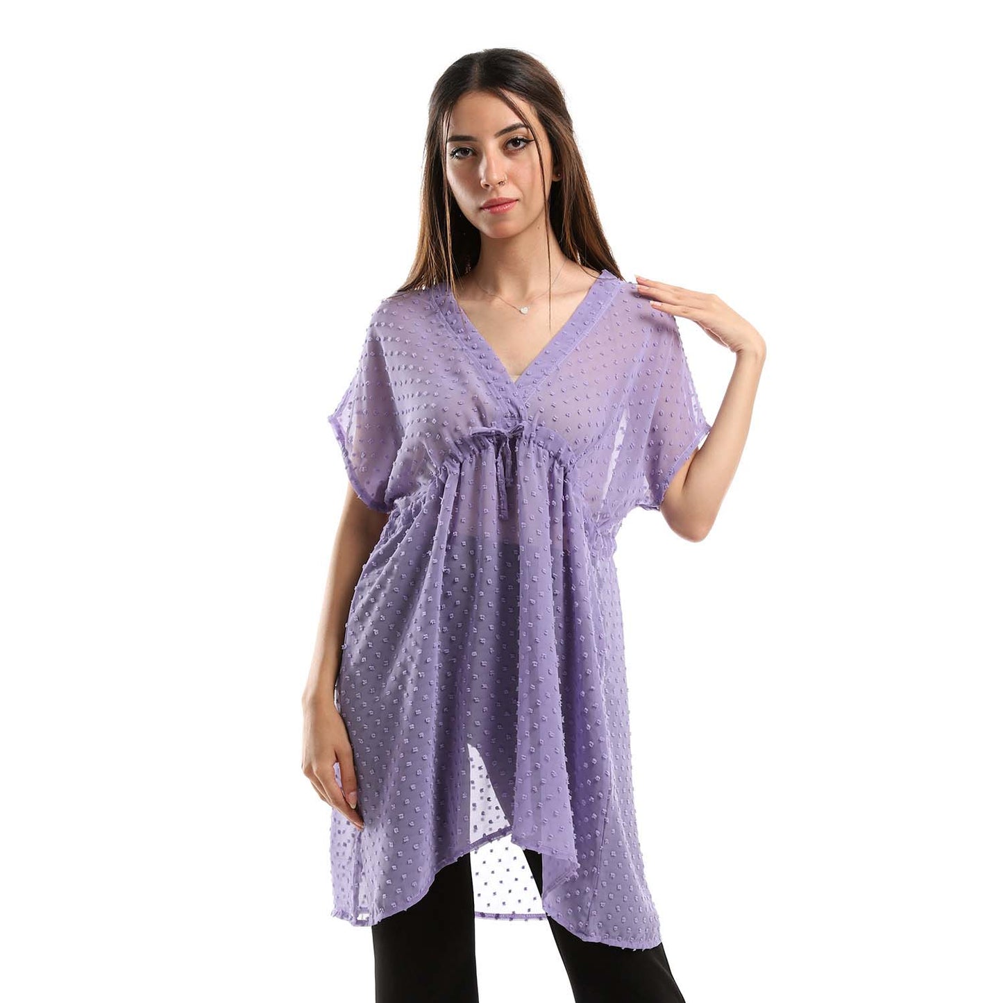 Self Stitches Short Sleeve Blouse