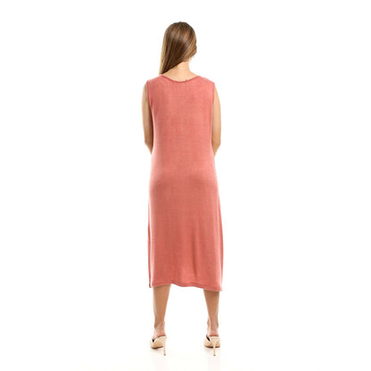 Side Slits Sleeveless Dress