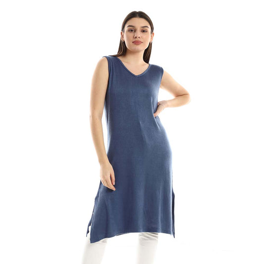 Side Slits Sleeveless Dress