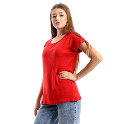 Comfy Plain Short Sleeve Summer Set