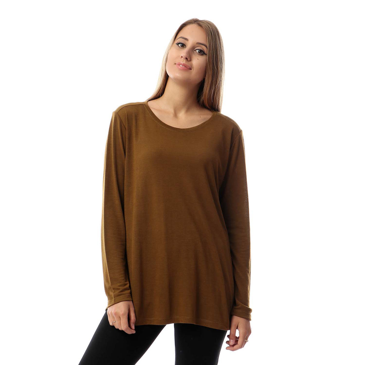 Bonded Side Slit Plain Side Slits Long Sleeves Top – RVVER