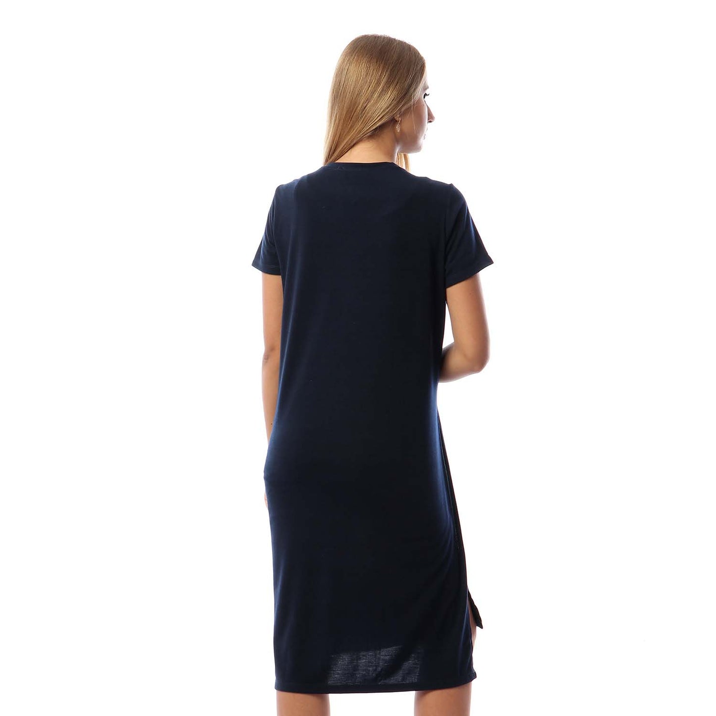 Side Slits Short Sleeves Basic Top