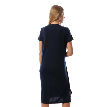 Side Slits Short Sleeves Basic Top