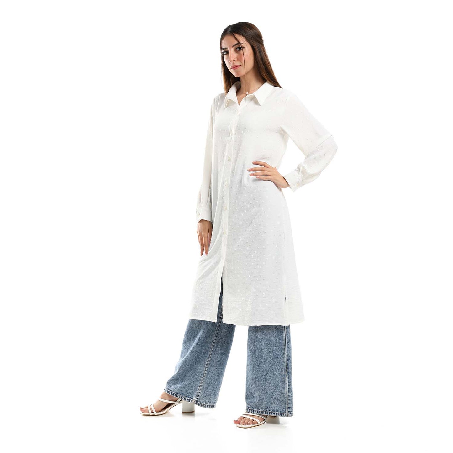 Self Stitches Tunic with Sided Slits