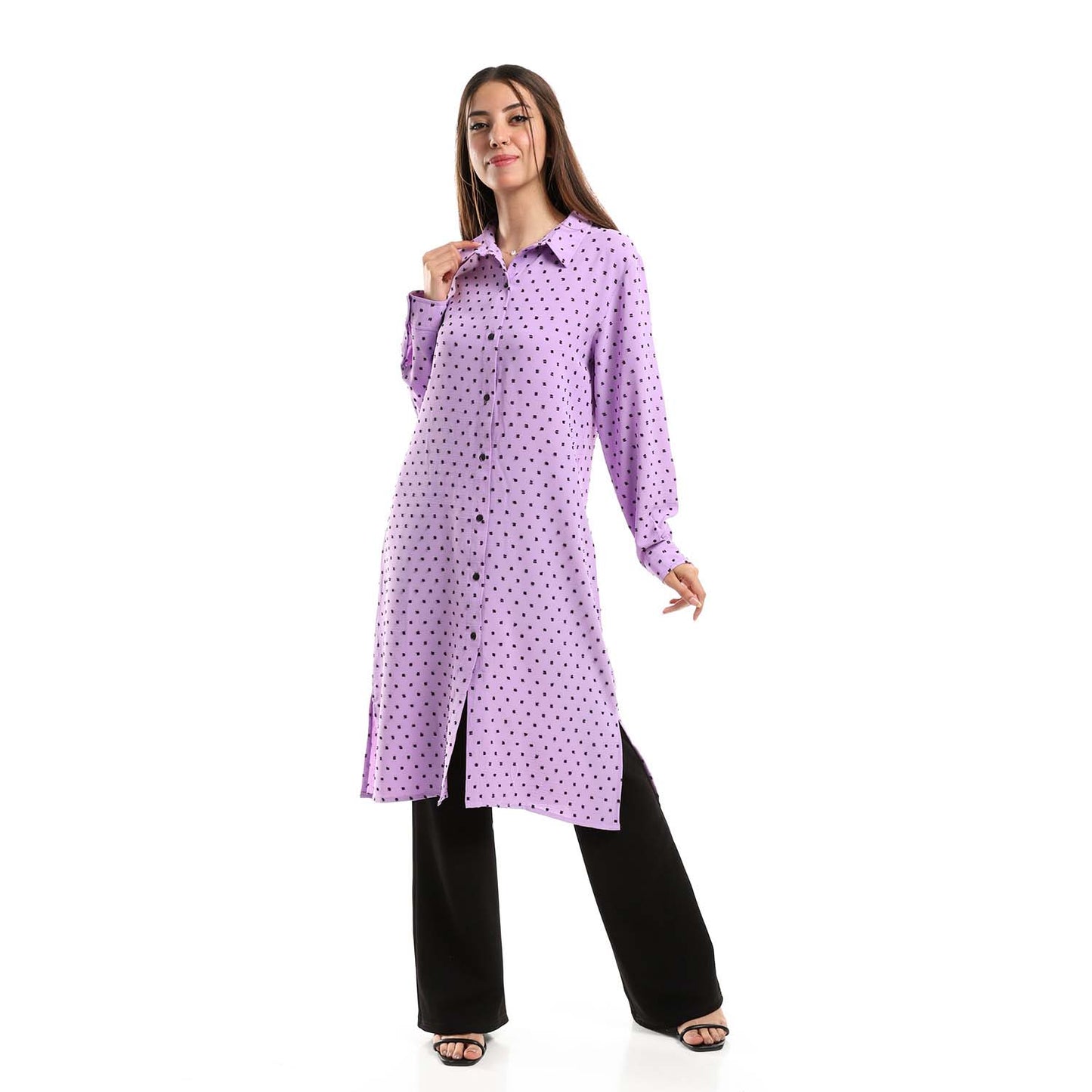 Self Stitches Tunic with Sided Slits