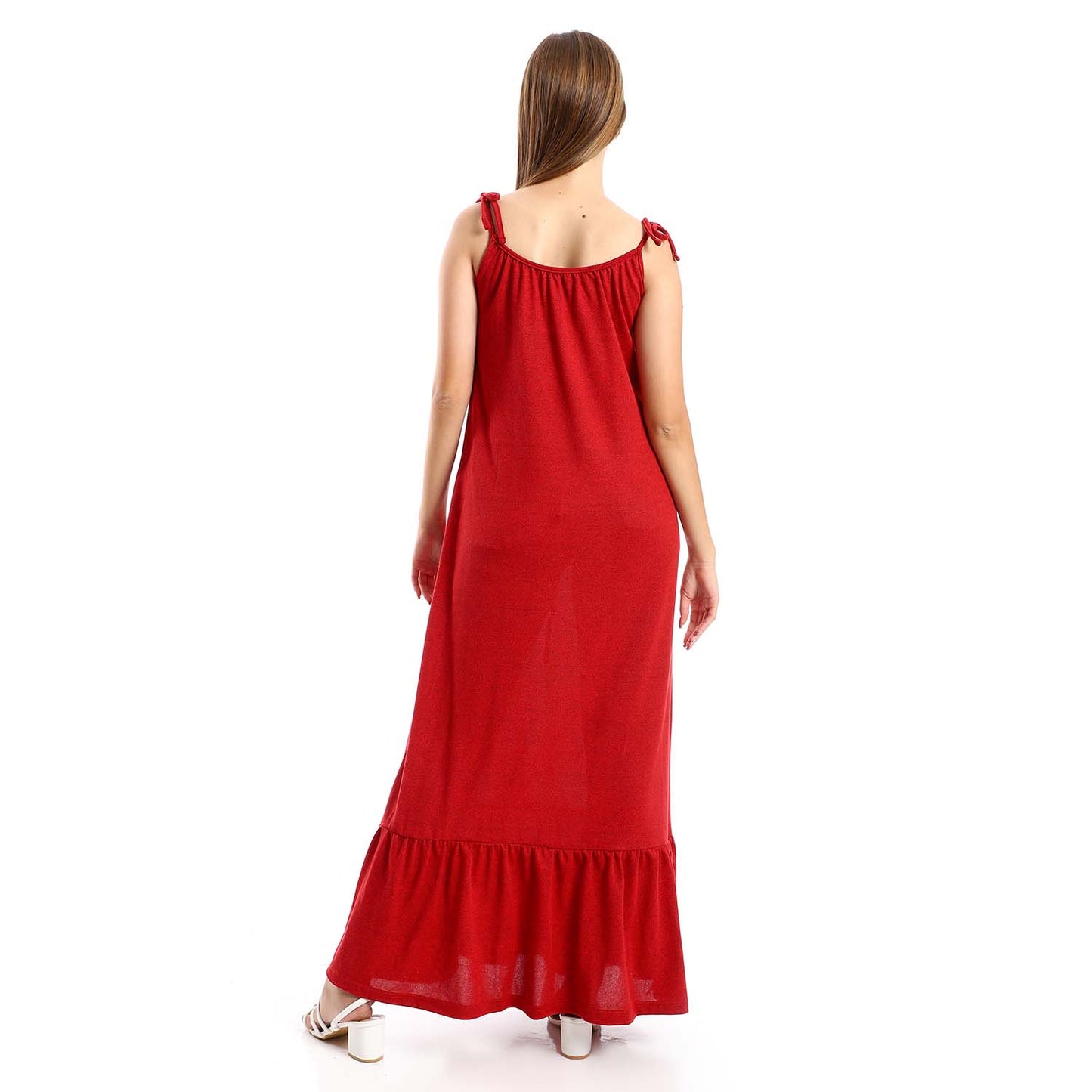 Spaghetti Sleeves Long Dress