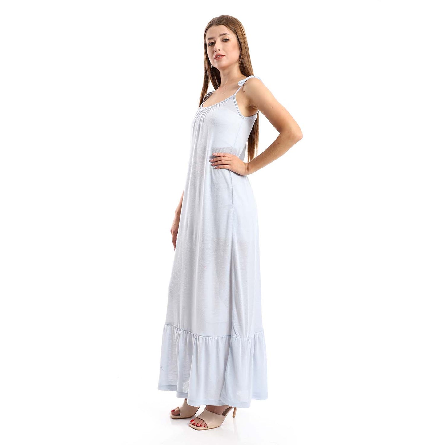 Knitted Ruffle Hem Dress