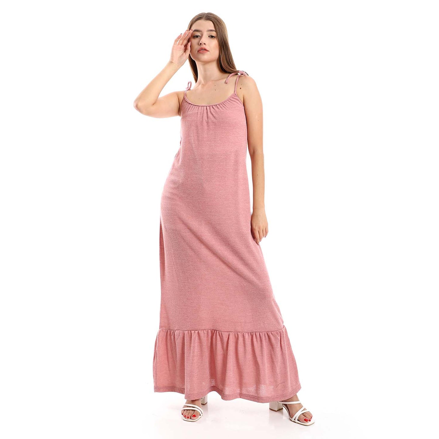 Knitted Ruffle Hem Dress