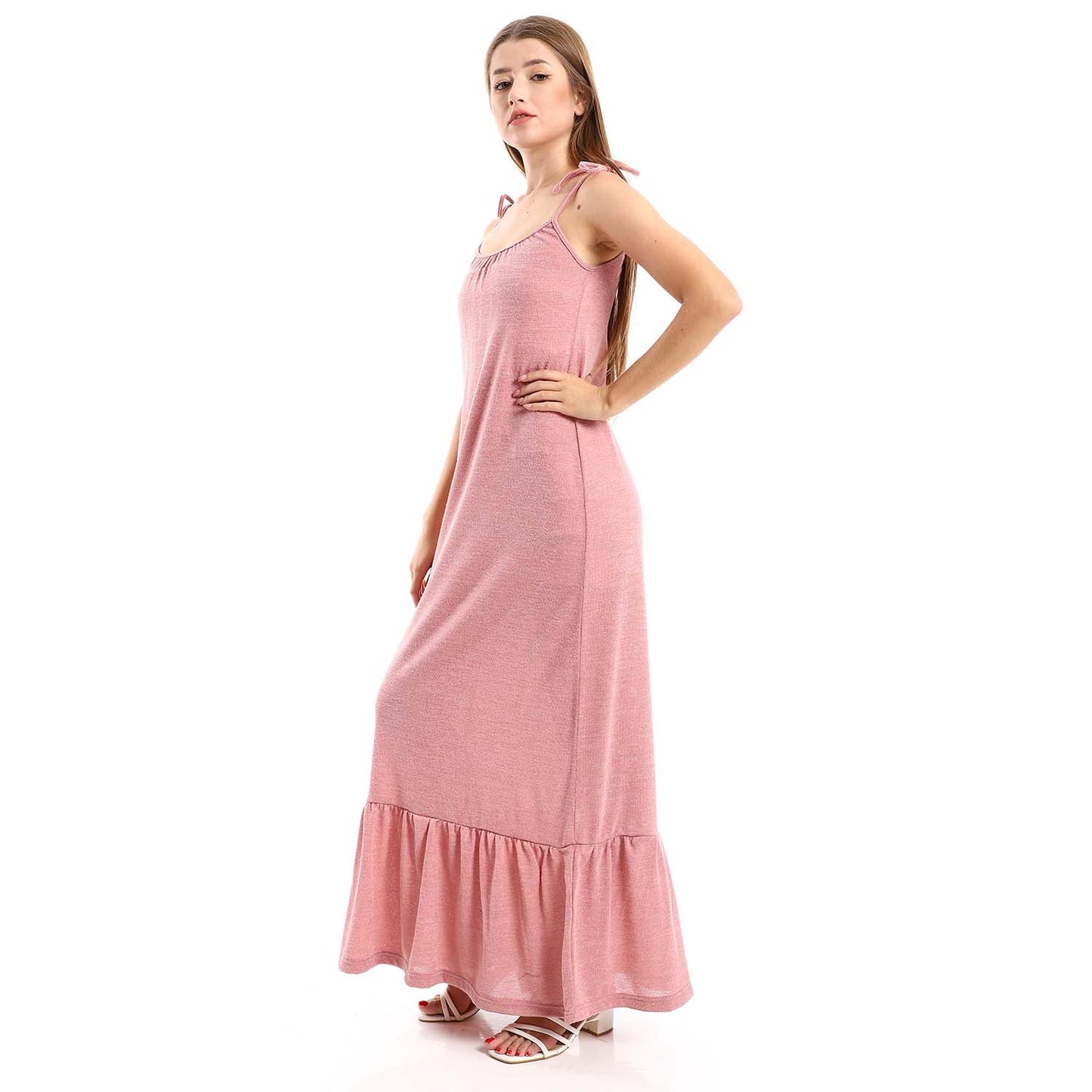 Knitted Ruffle Hem Dress