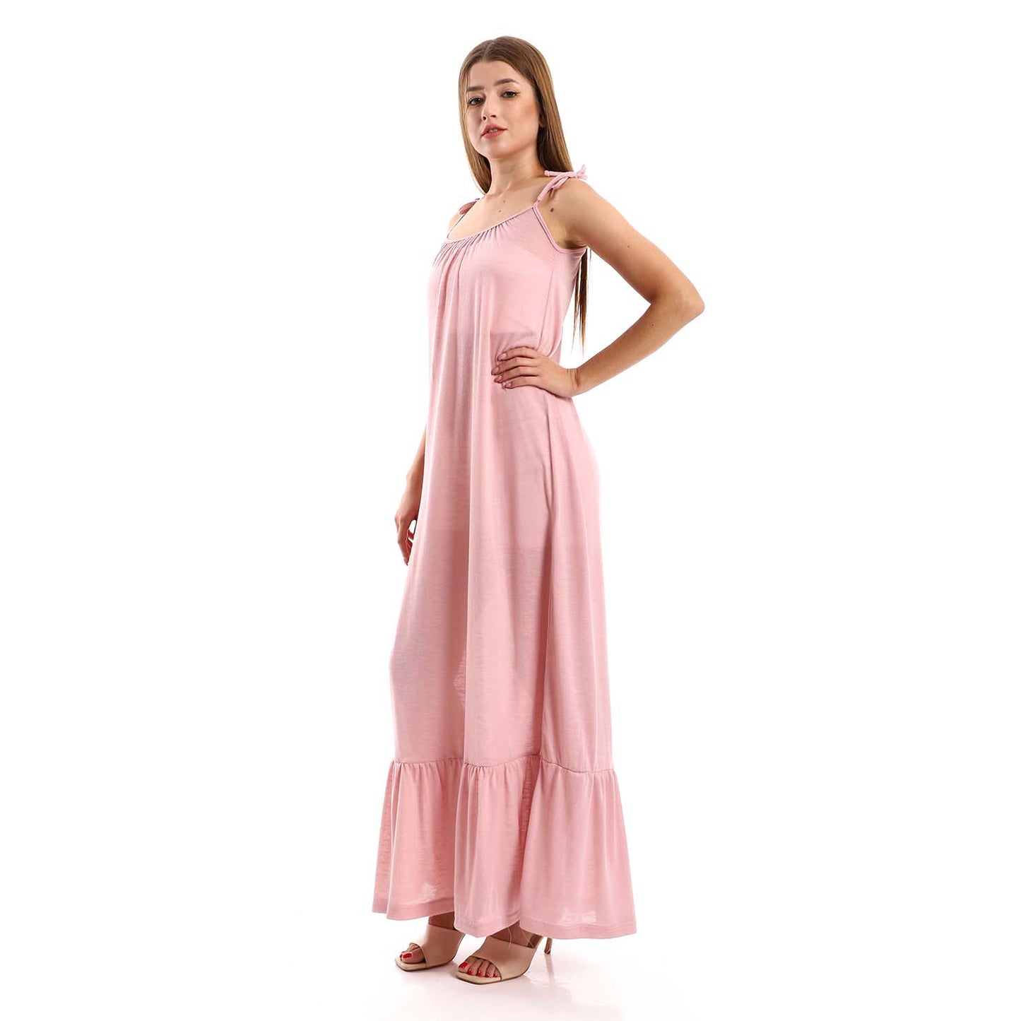 Knitted Ruffle Hem Dress