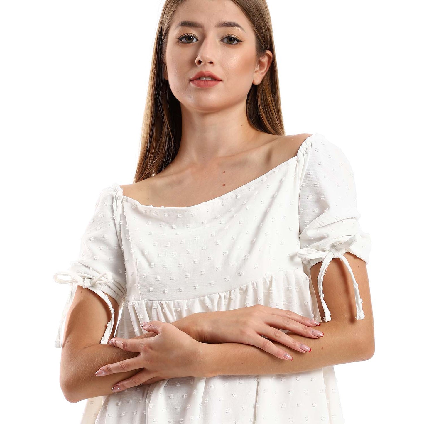 Self Stitched Square Neck Midi Dress