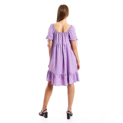 Self Stitched Square Neck Midi Dress