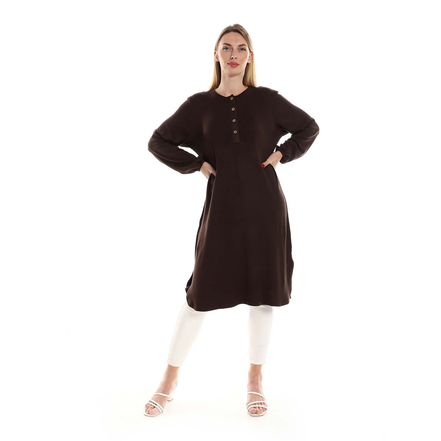 Regular Fit Tunic with Elastic Cuffs