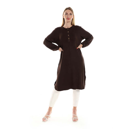 Regular Fit Tunic with Elastic Cuffs