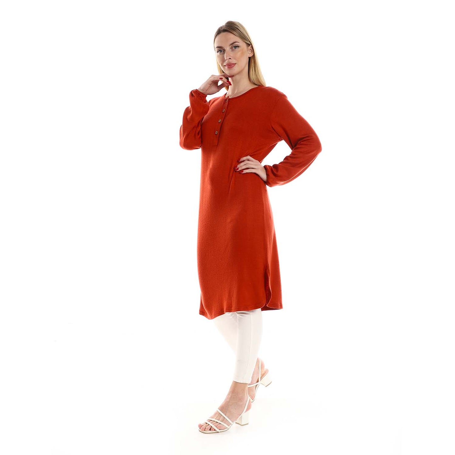 Regular Fit Tunic with Elastic Cuffs