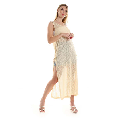 Knitted Cap Sleeves Cover-up