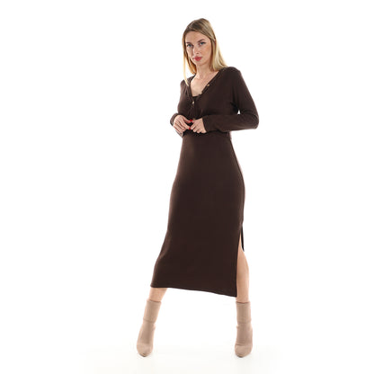 Straps Dress with Cropped Cardigan Set