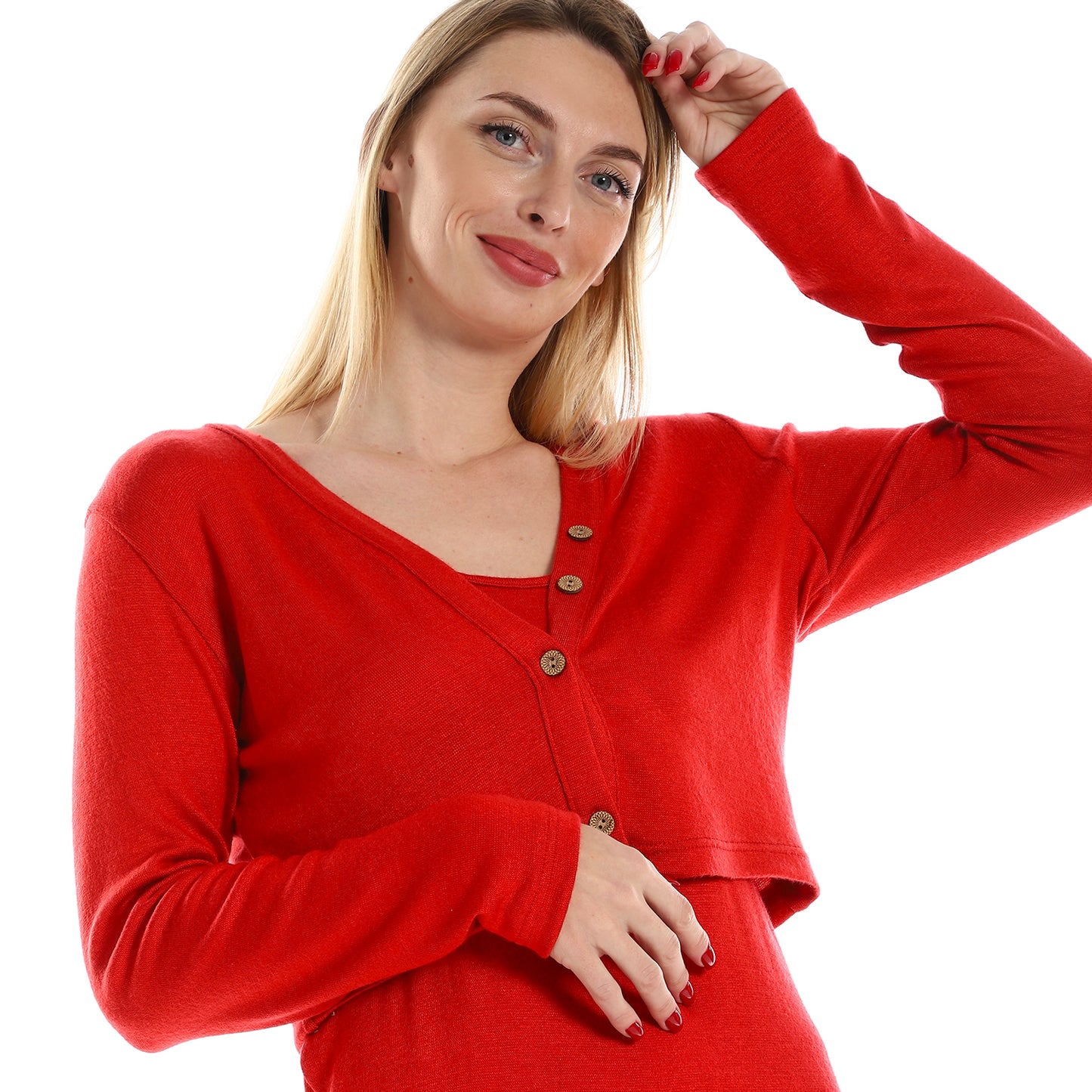 Straps Dress with Cropped Cardigan Set