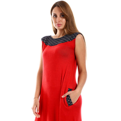 Yoke Chest Glittery Stitching Dress