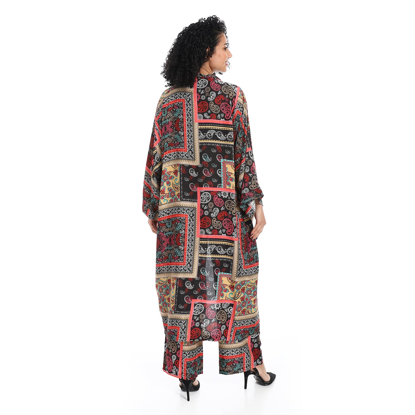 Floral kimono suit