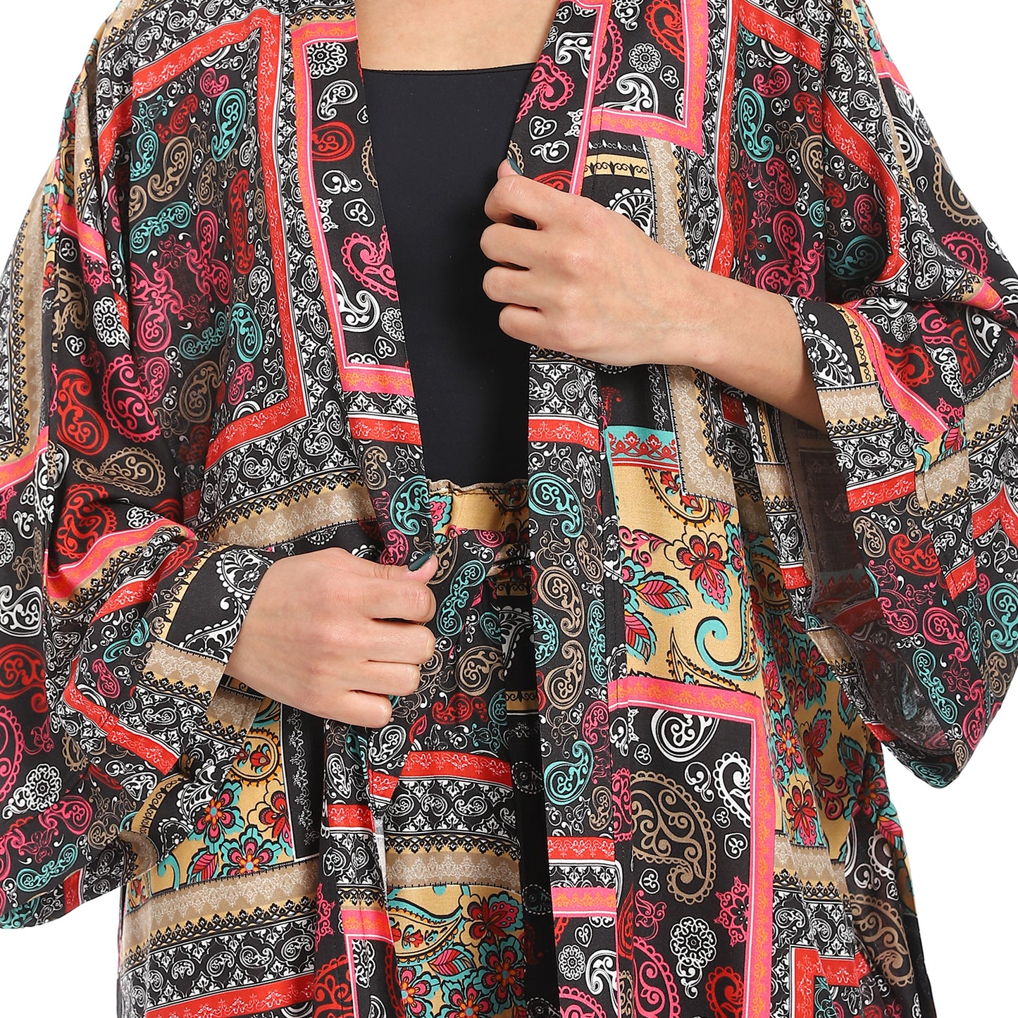 Floral kimono suit