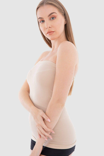 تانك توب بدون حمالات وبدون درزات