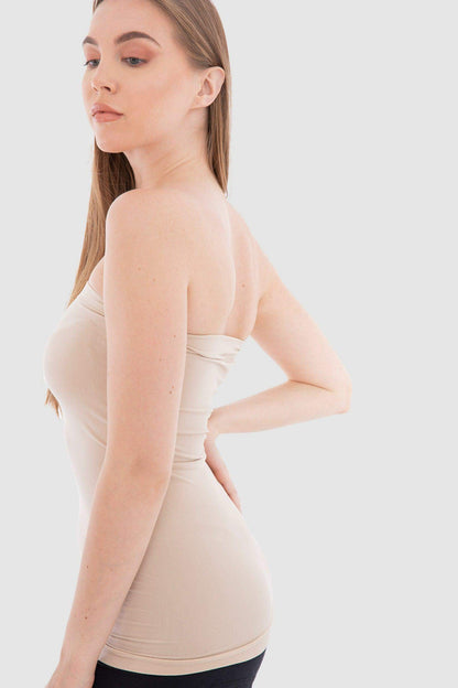 تانك توب بدون حمالات وبدون درزات