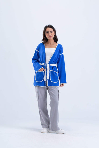 كارديجان محبوك برباط ذاتي