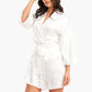 Carina Short Satin Robe