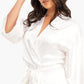 Carina Short Satin Robe