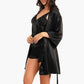 Carina Short Satin Robe