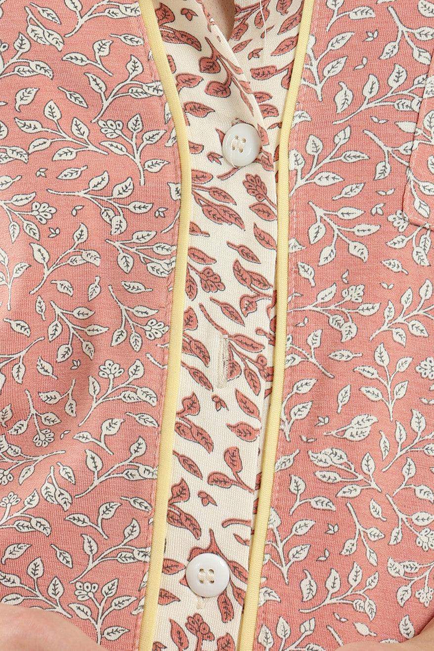 Printed Short Sleeve Pyjama