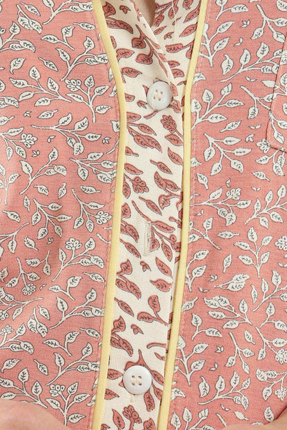 Printed Short Sleeve Pyjama