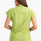 Lemon Green Short Sleeves Lounge Shirt