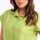 Lemon Green Short Sleeves Lounge Shirt