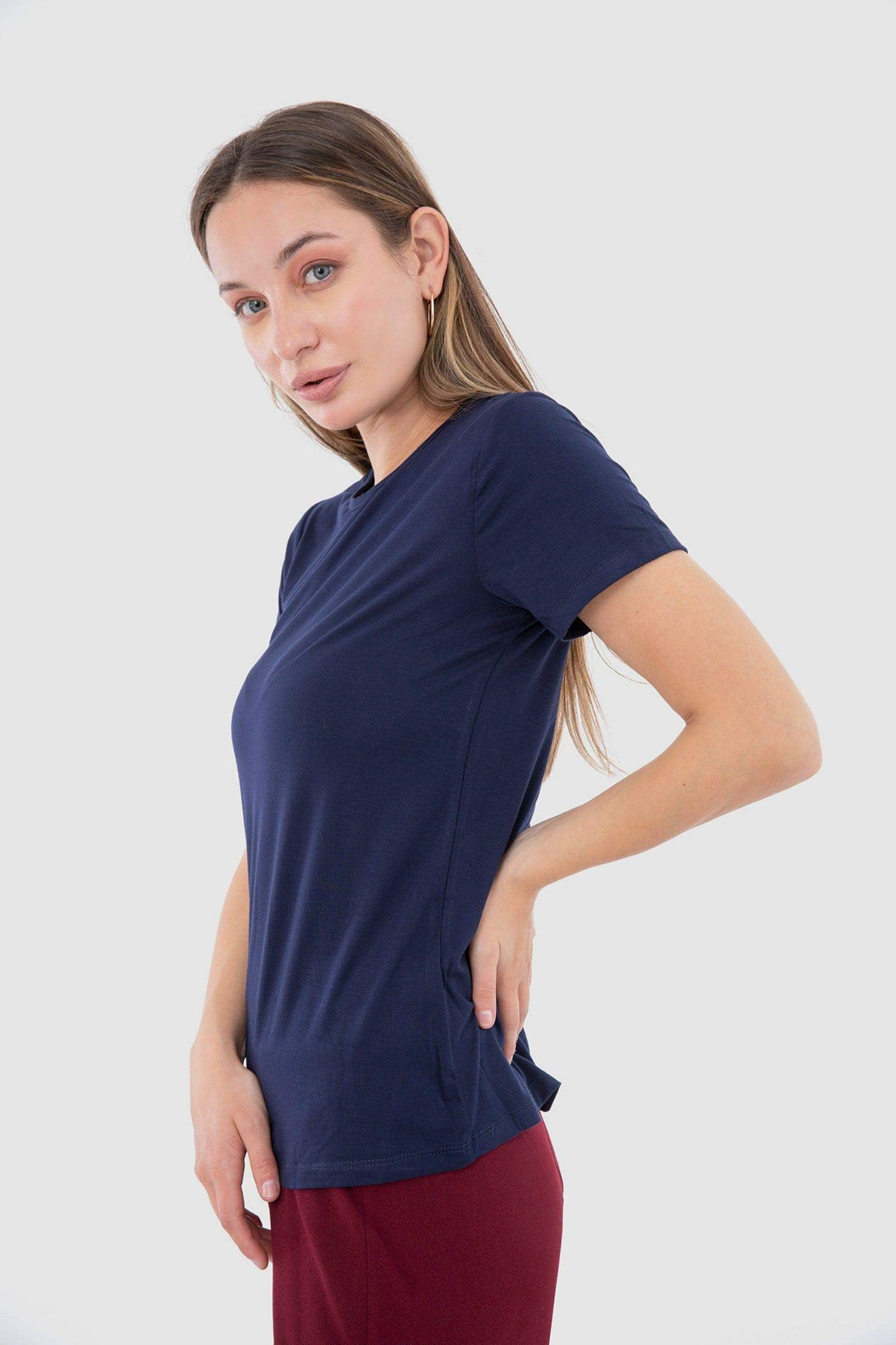 Carina Short Sleeves Viscose Top