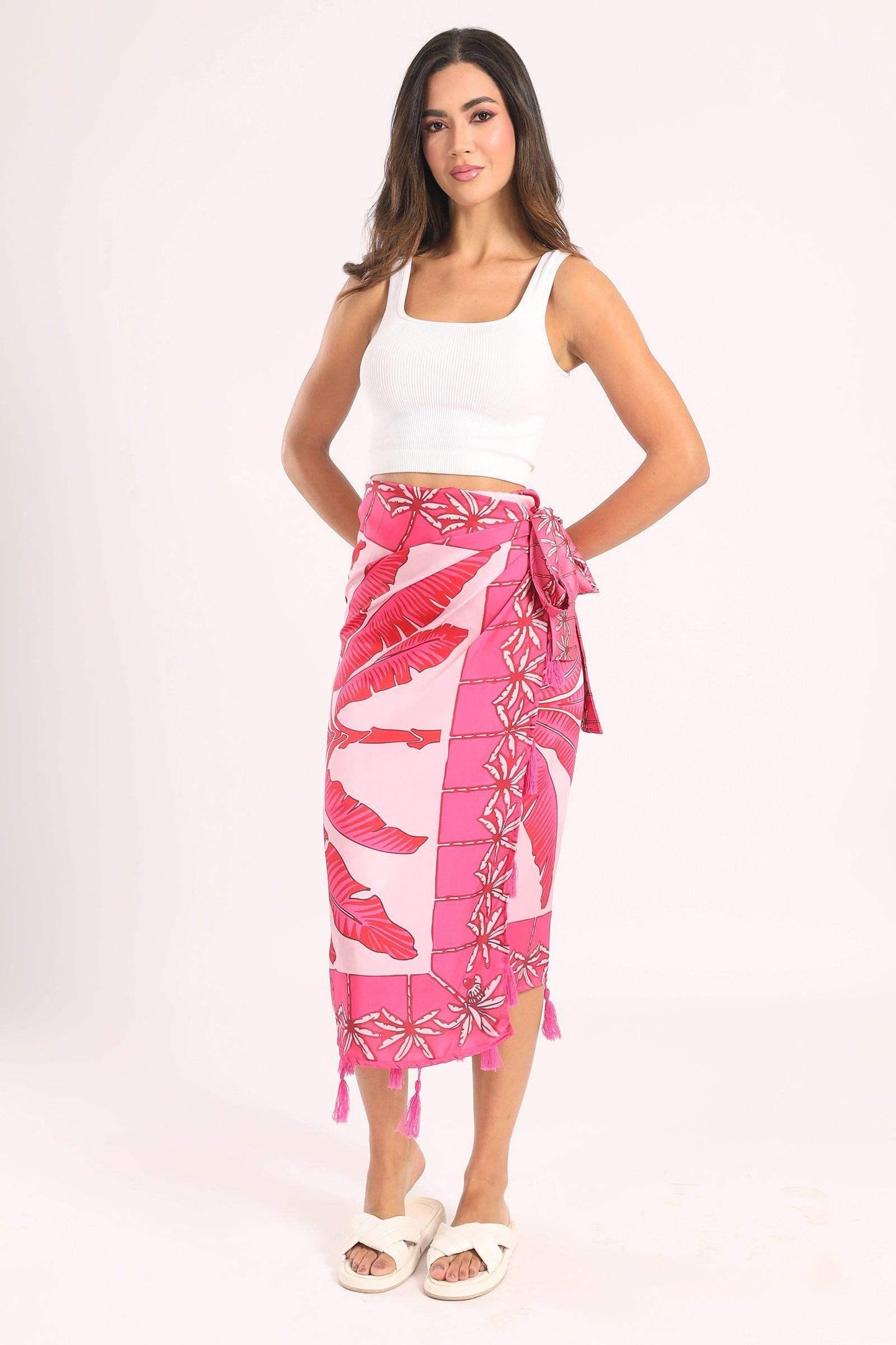 Side Tie Knot Beach Skirt