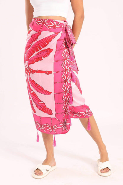 Side Tie Knot Beach Skirt