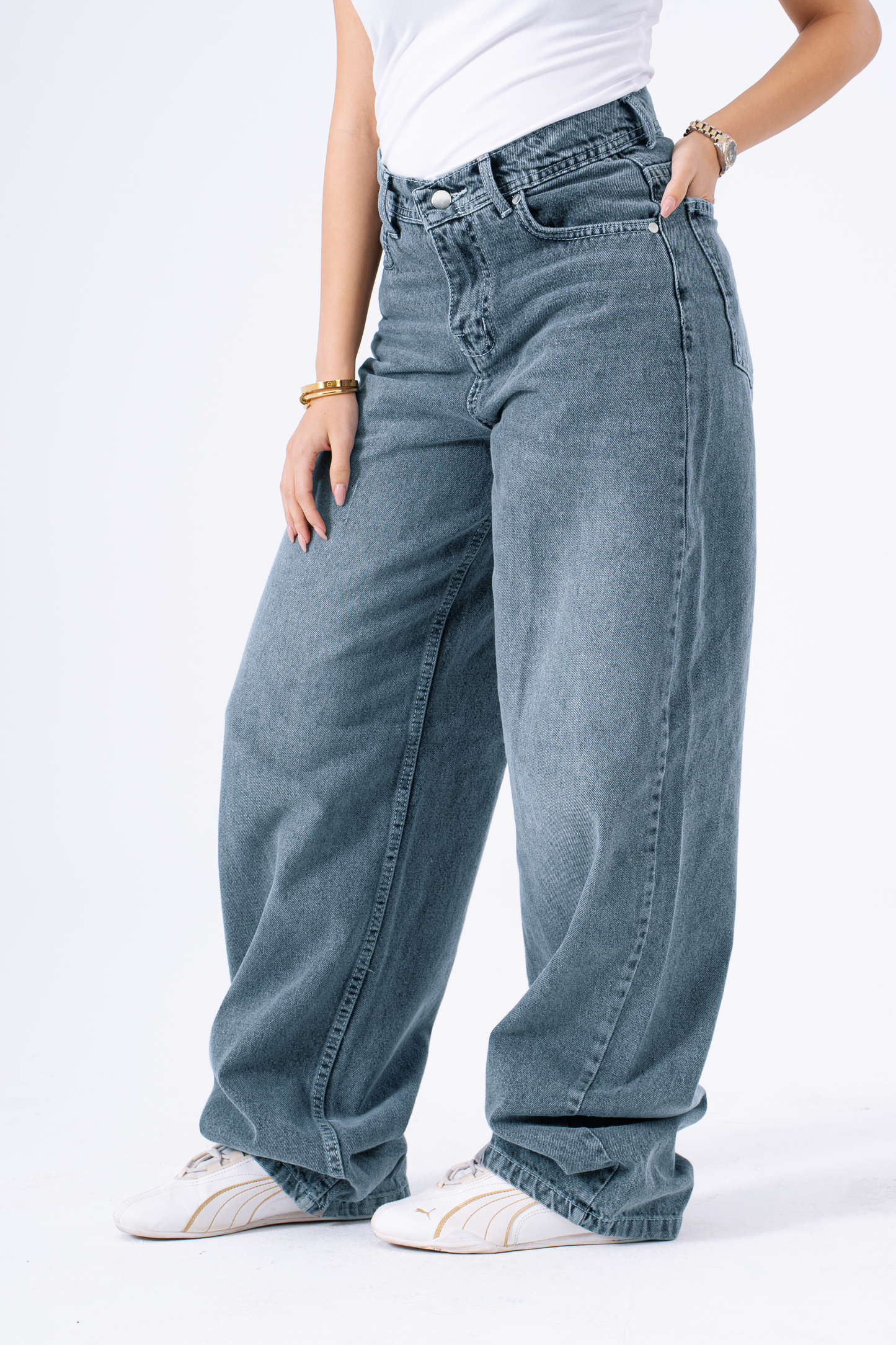 STONEWASH BLUE Baggy Jeans