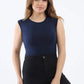 Carina Sleeveless Crew Neck Top