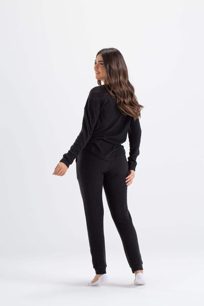 طقم بيجامة سنوبي سادة