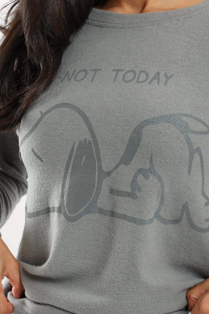 طقم بيجامة سنوبي سادة