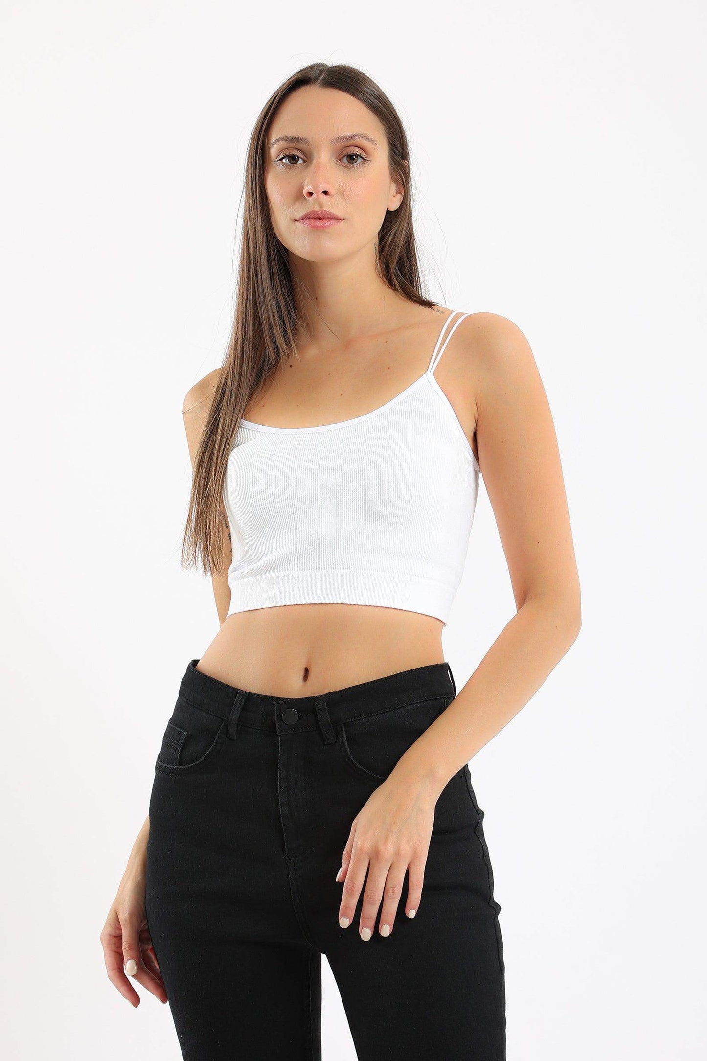 Carina Spaghetti Straps Cropped Top