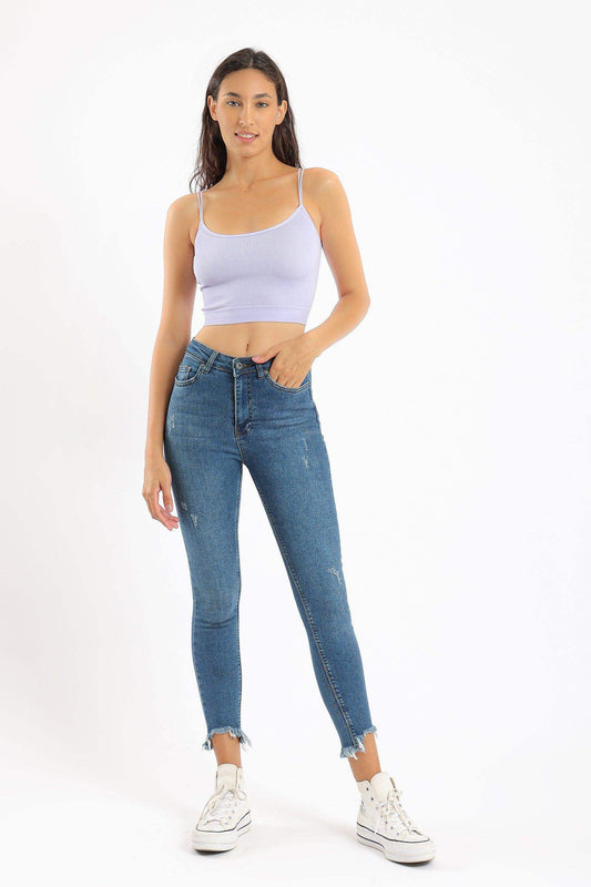 Carina Spaghetti Straps Cropped Top