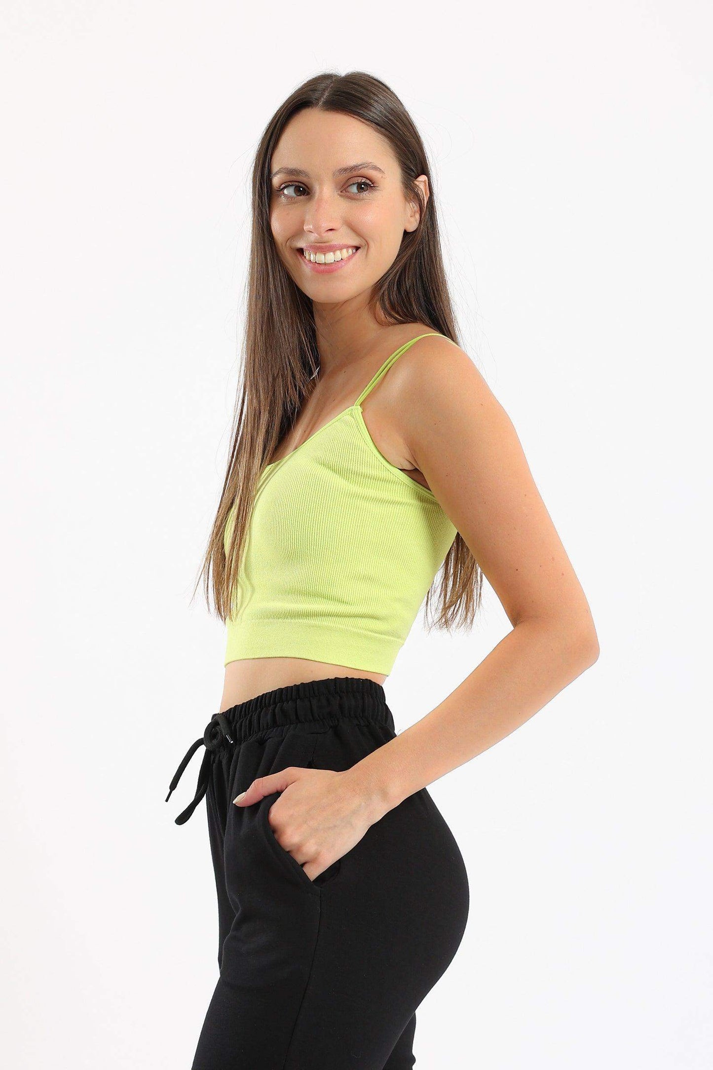 Carina Spaghetti Straps Cropped Top