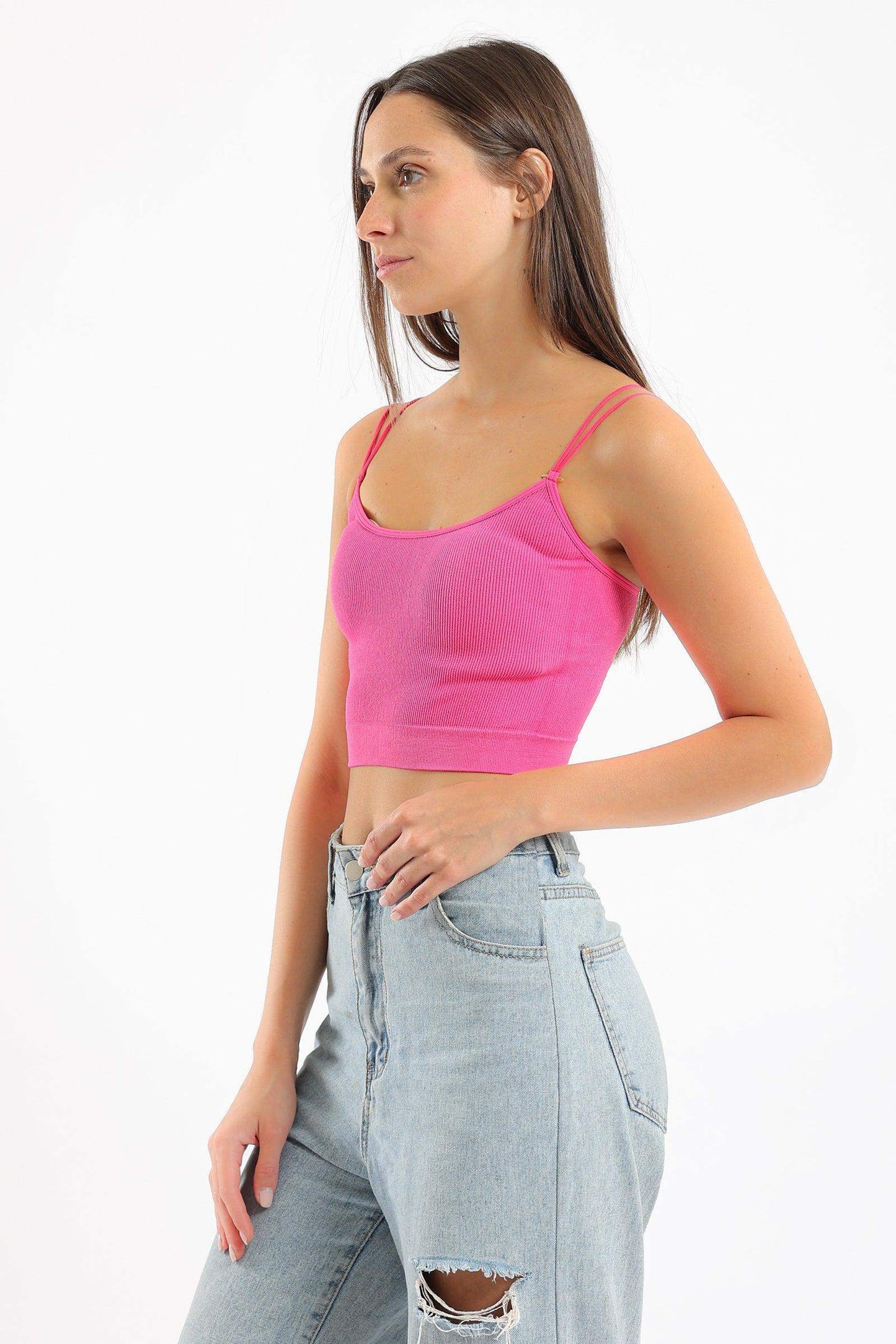 Carina Spaghetti Straps Cropped Top