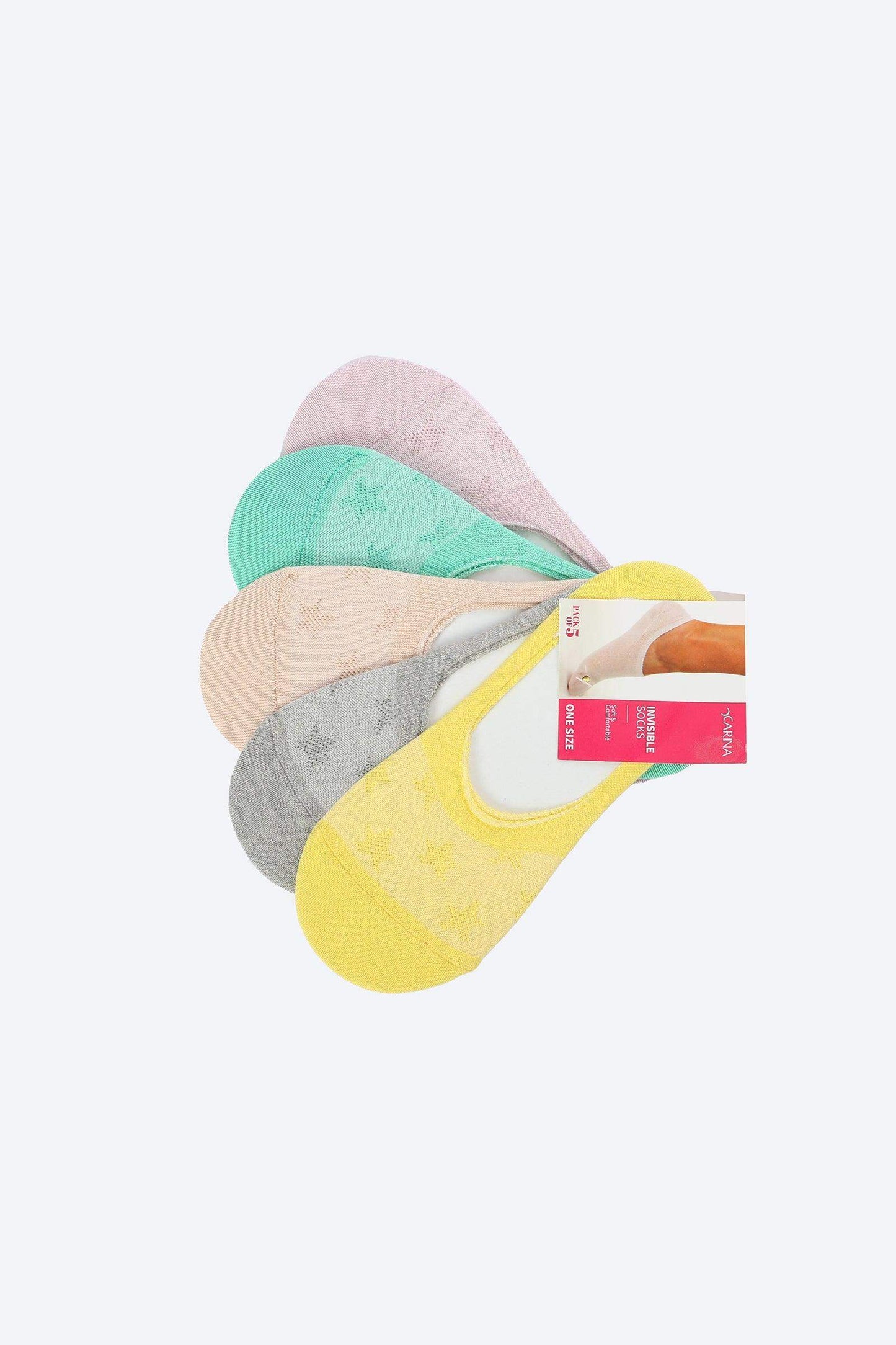Stars Invisible Socks - 5 Pairs - Carina - ??Ã¢â‚¬â„¢????????ÃƒÂ±??Ã¯Â¿Â½ÃƒÂ¿??Ã†â€™?ÃƒÂ¿????