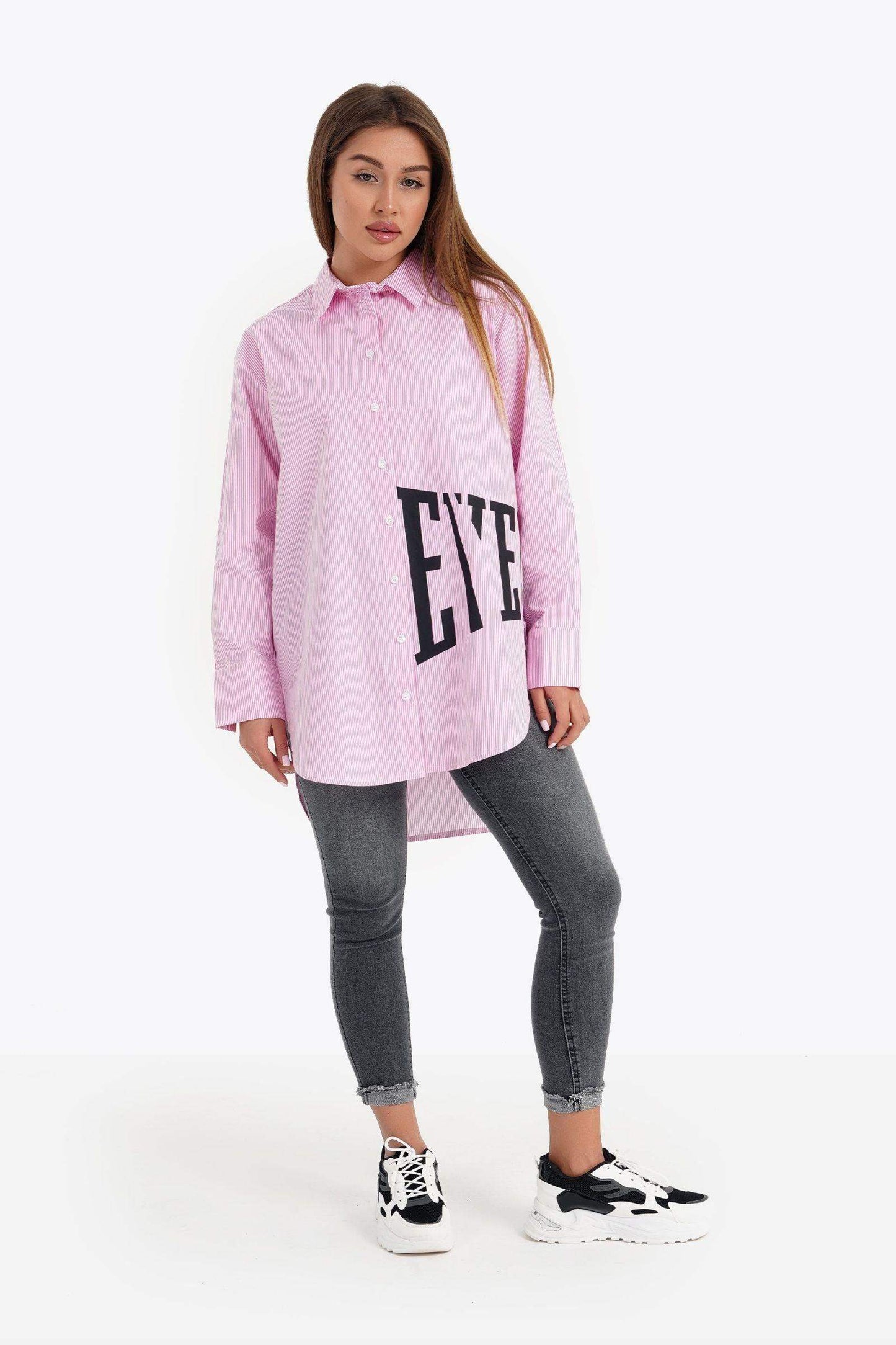 Striped Asymmetric Shirt